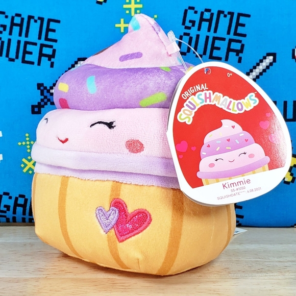 Squishmallow Kimmie the Cupcake 5" UltraSoft Stuffed Valentine's Day Plush NWT - Picture 6 of 12